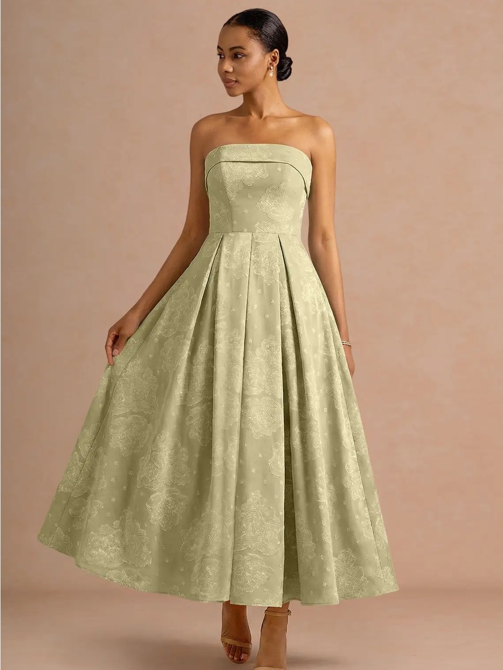 Azazie Atelier Sorrel Maxi Dress in Celadon